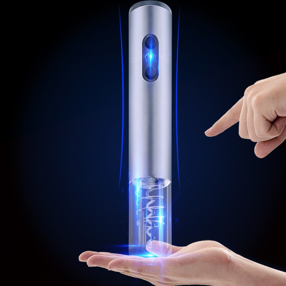 Electric Wine Opener Battery Powered Automatic Corkscrew with Foil Cutter
