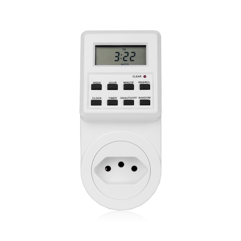 TM03 Digital Timer Plug-in Style Large LCD Display Smart Control Socket Plug And Play