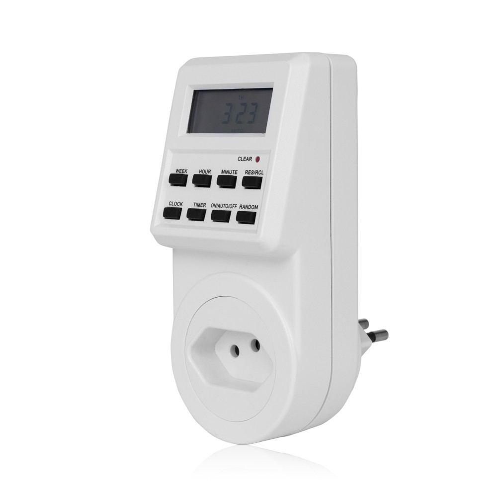 TM03 Digital Timer Plug-in Style Large LCD Display Smart Control Socket Plug And Play