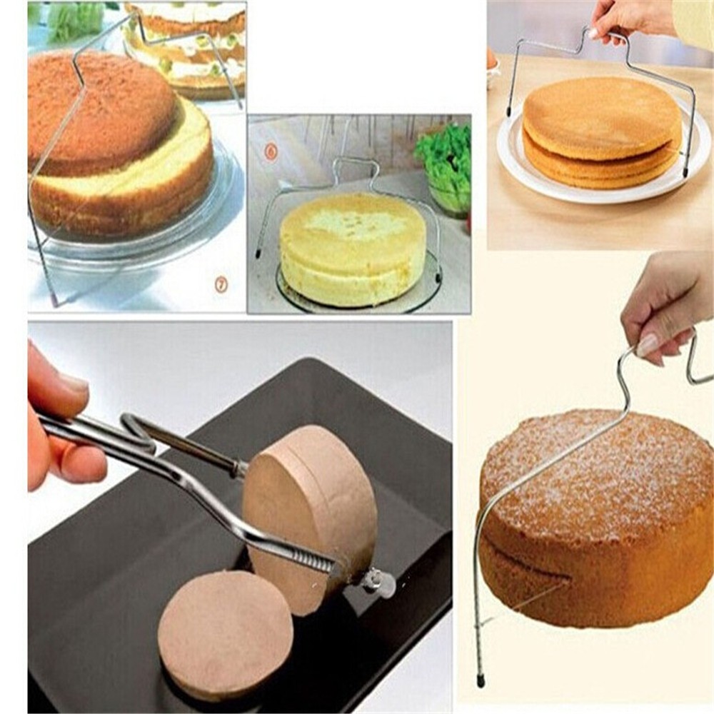 New Stainless Steel Cake Adjustable Single Row Bread Cutter Kitchen Baking Tools