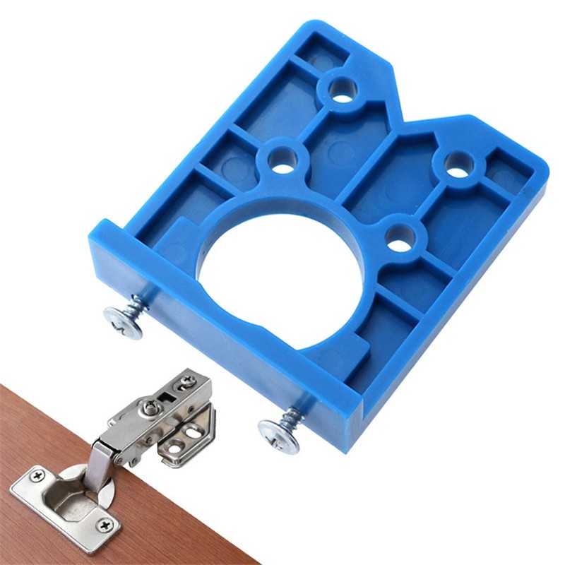 Auxiliary Tools for Punching and Installation of Woodworking Hinges