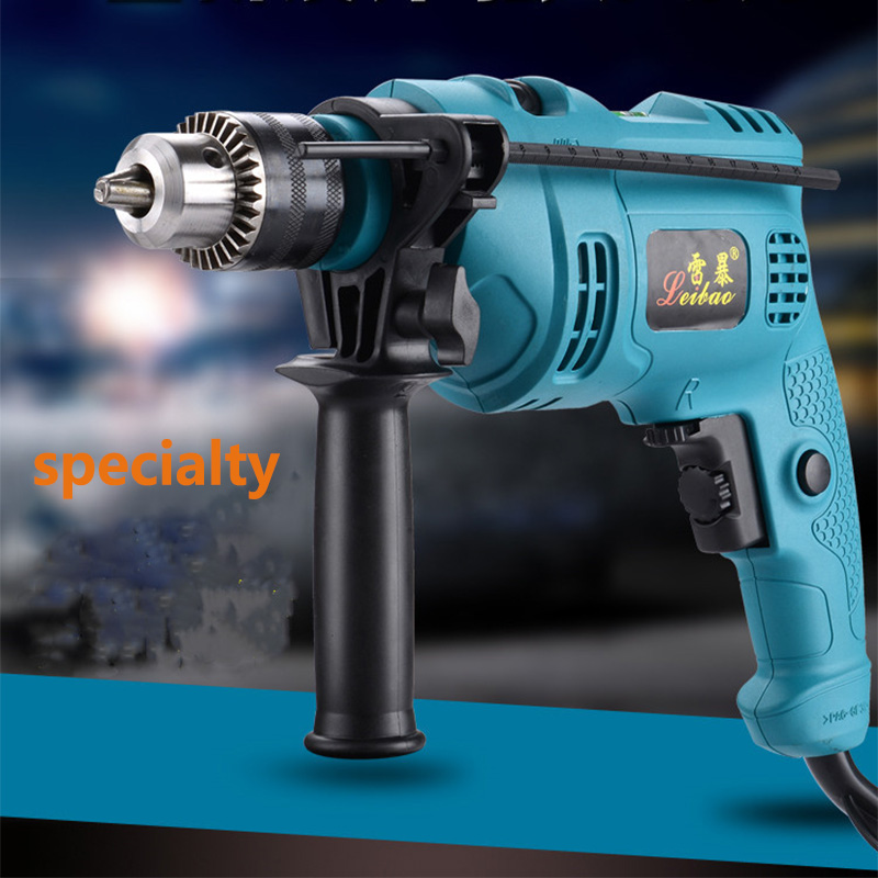 Impact electric drill multifunctional household pistol drill
