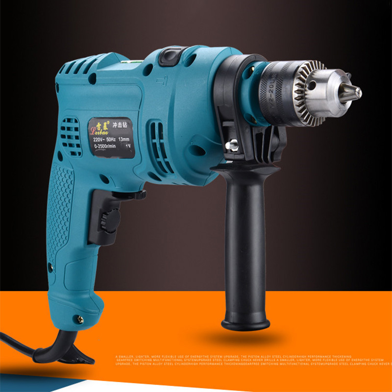 Impact electric drill multifunctional household pistol drill