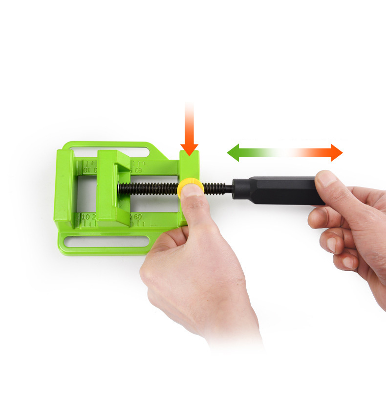 Fast flat vise with single handle 2.5-inch precision flat vise aluminum alloy small flat vise