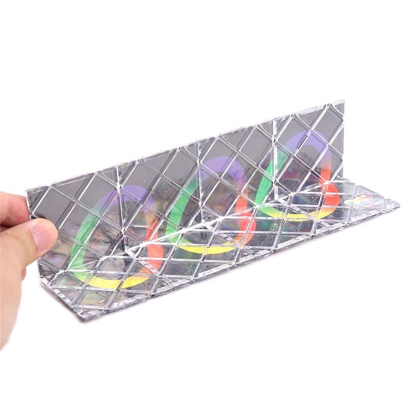 8 Panel 3 Ring  Master Magic Folding Puzzle Toy Ghost Hand