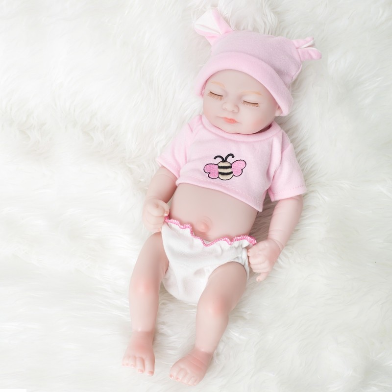 New Styles Mini Pink Suit Reborn Baby Dolls Cute Baby Toys