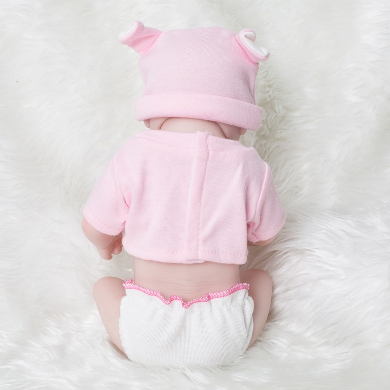 New Styles Mini Pink Suit Reborn Baby Dolls Cute Baby Toys