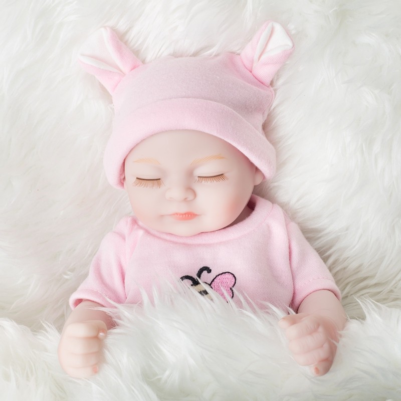 New Styles Mini Pink Suit Reborn Baby Dolls Cute Baby Toys