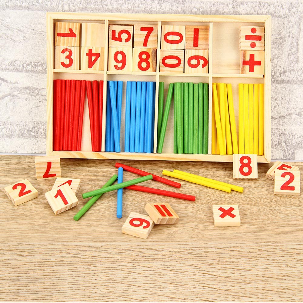 Montessori Mathematical Intelligence Stick Preschool Educational Toys