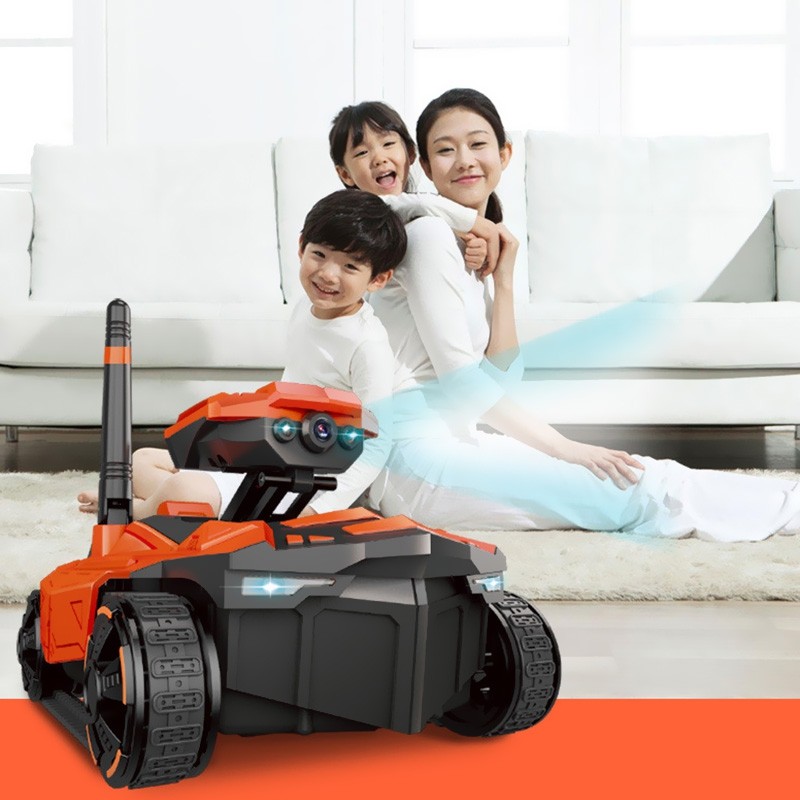 GlobalDrone 211 Smart RC Tank WiFi FPV Camera App Control HD eal-time Image Transmission Robot Toys Car