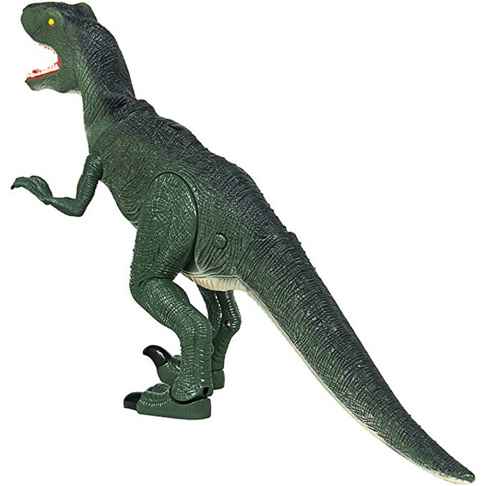 Remote Control Velociraptor RC Walking Dinosaur Lights and Sounds Kid Pet Toy