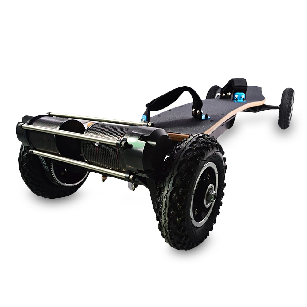 H2C Belt Double Drive Off-road Electric Scooter Maple Bamboo Materials