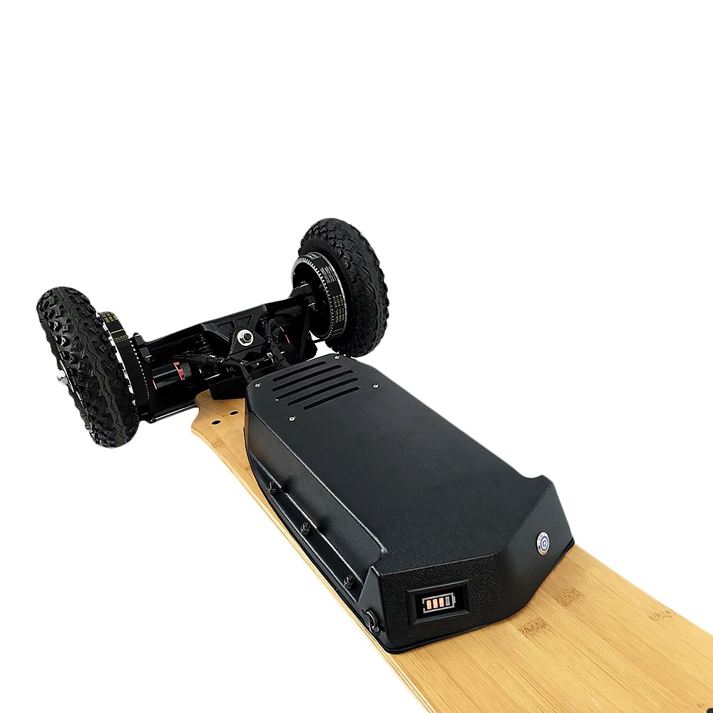 H2C Belt Double Drive Off-road Electric Scooter Maple Bamboo Materials