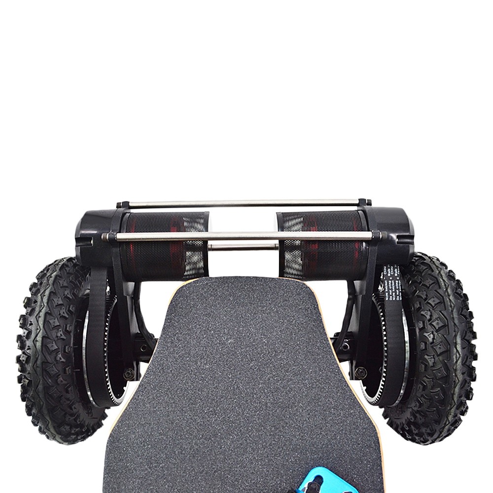 H2C Belt Double Drive Off-road Electric Scooter Maple Bamboo Materials