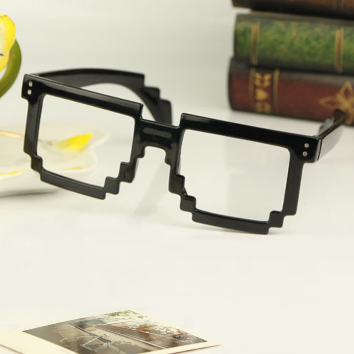 Fashion Mosaic Style Glasses Frame No Lens