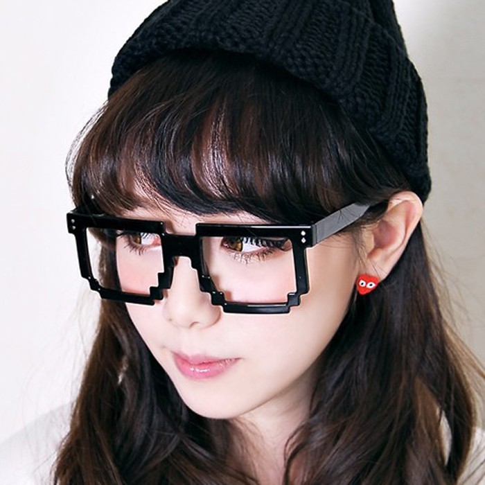 Fashion Mosaic Style Glasses Frame No Lens