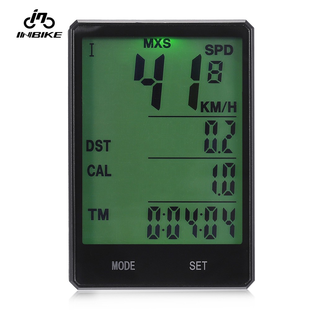 INBIKE CX - 9 2.8 inch Bike Wireless Computer Night Light Bicycle Speed Meter