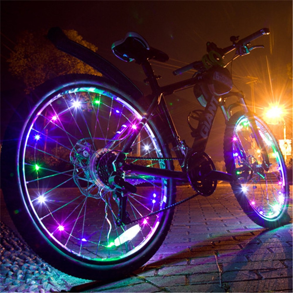 A01 Ultra Bright LED Bicycle Wheel Spoke Light String Bike Tire Accessories