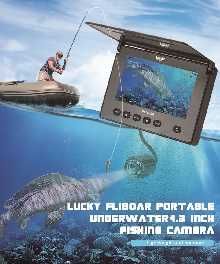 Exclusive discounts for LUCKY FL180AR Portable Underwater 4.3 inch Fishing  Camera with 20m Cable