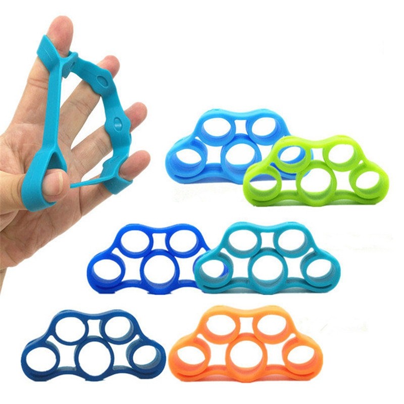 Finger Resistance Bands Hand Gripper Forearm Wrist Training Stretcher 6pcs