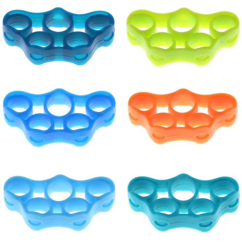 Finger Resistance Bands Hand Gripper Forearm Wrist Training Stretcher 6pcs