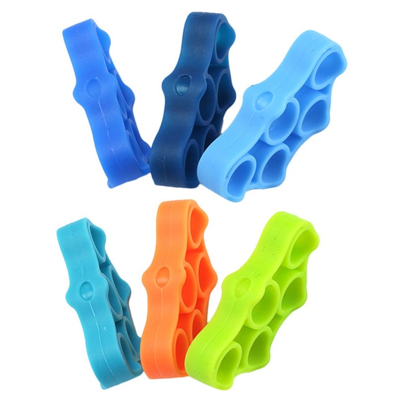 Finger Resistance Bands Hand Gripper Forearm Wrist Training Stretcher 6pcs
