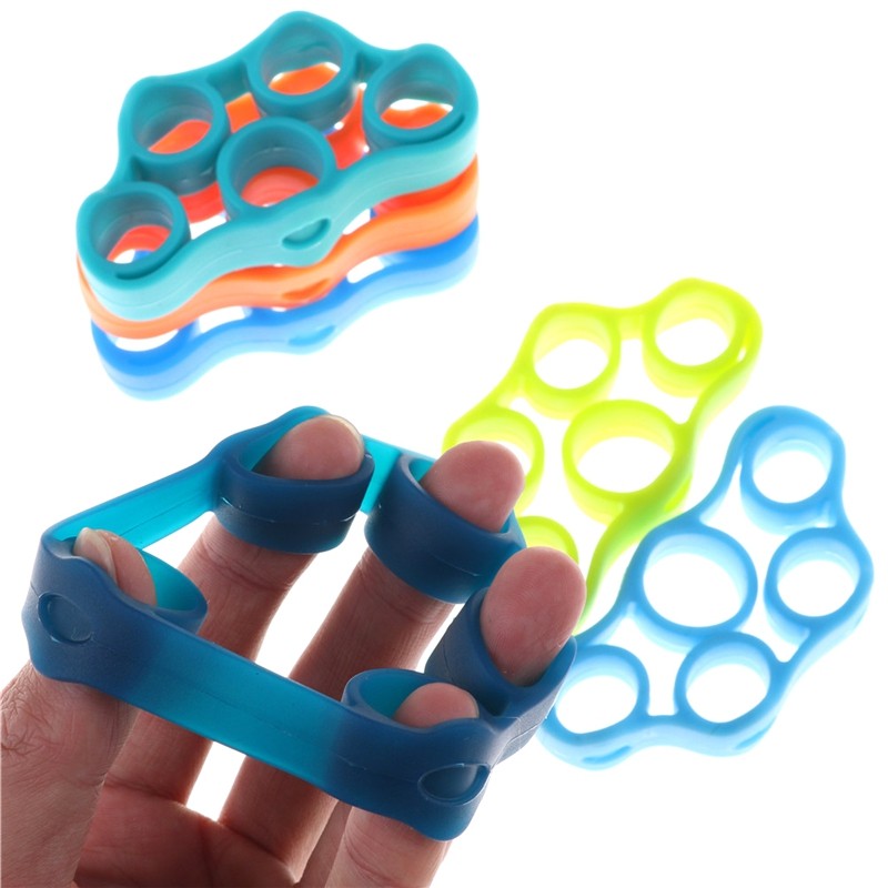 Finger Resistance Bands Hand Gripper Forearm Wrist Training Stretcher 6pcs
