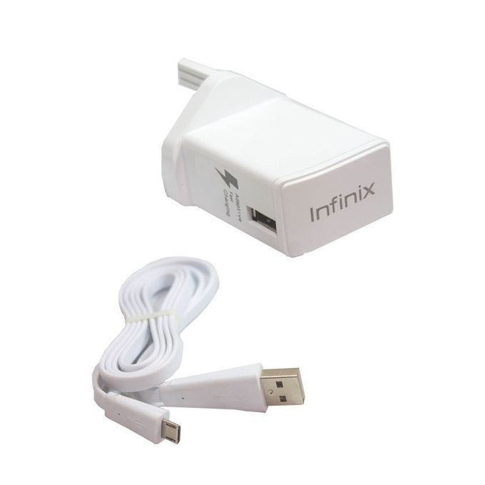 INFINIX INFINIX 3 Pin Flash Charger for Infinix Phones - White