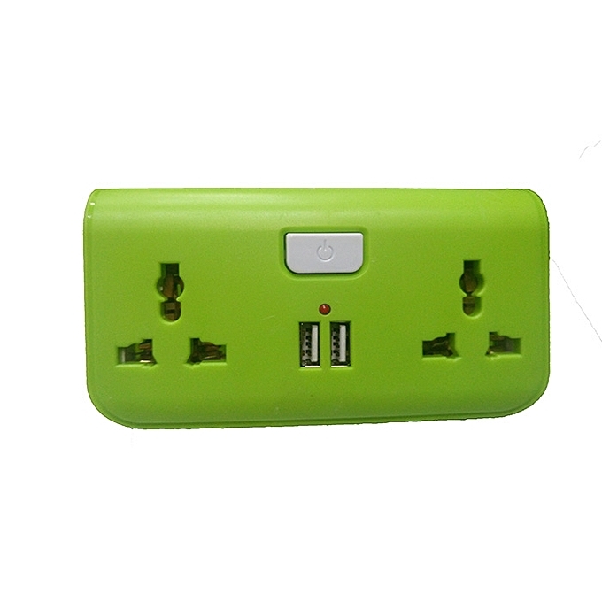 USB Way Socket Extension Cable - Green green