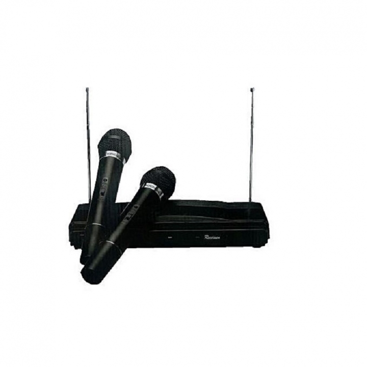 2 Channel Wireless Microphone System - Black