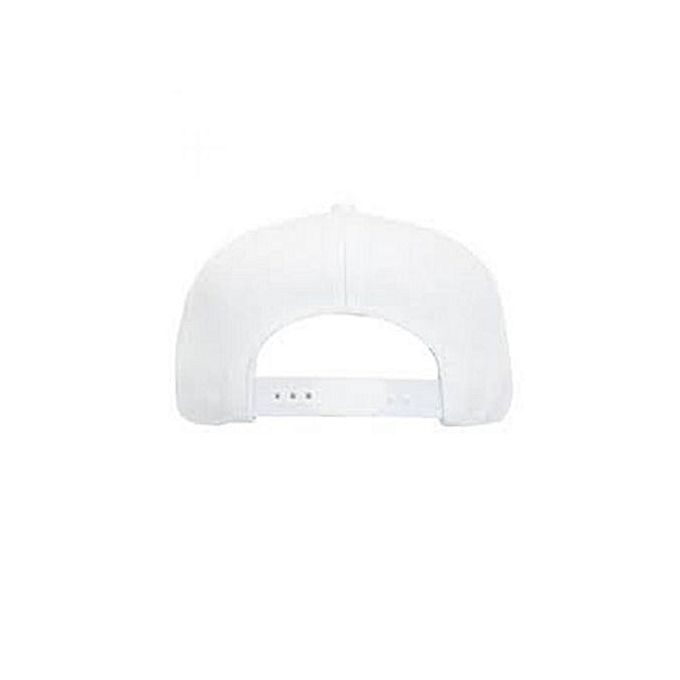 New White Plain Snapback Hat white original