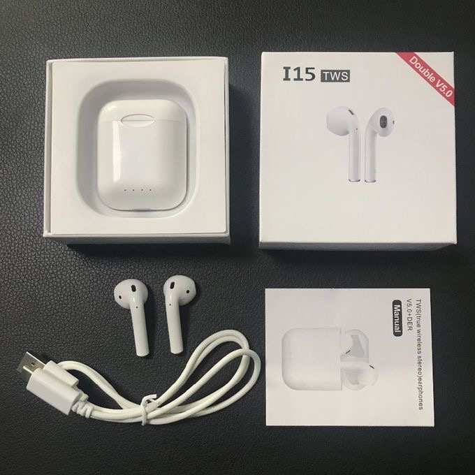 Generic OR Wireless Headset Mini with Microphone i15