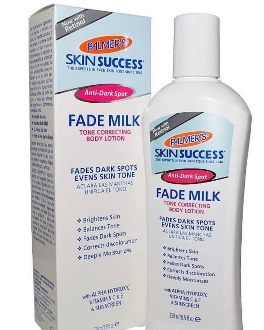 Fade milk tone correcting lotion