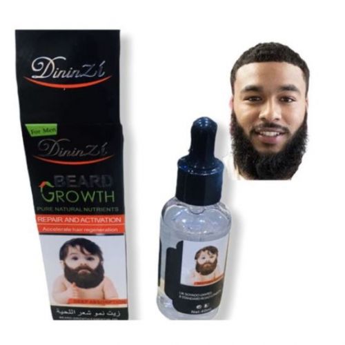 Dininzi Beard Oil, Moustache&amp;Body Hair Fast Growth Oil30ml,VeryEffective