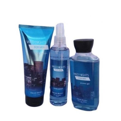Dear Body Wild Nights For Men 3IN1 Set -Shower Gel+Body Splash+Body Cream