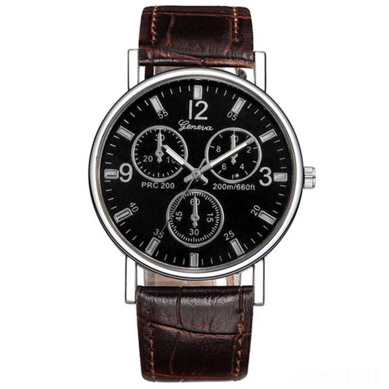 Fashion Gift Watch Quartz Watch Men's and Women's Glass Belt Men's Watch