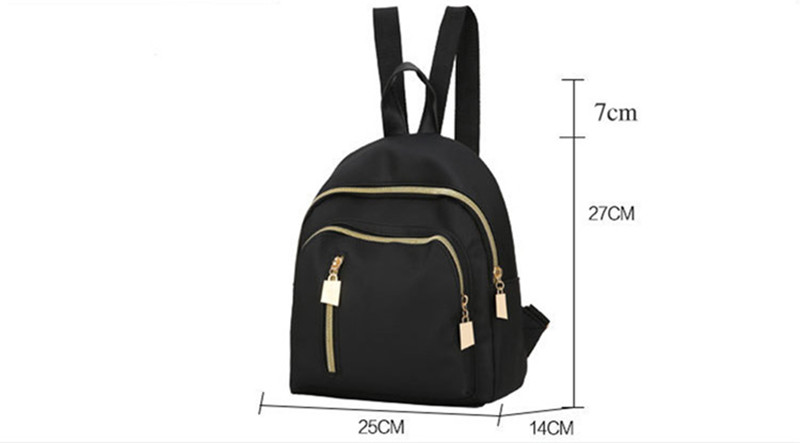 Shoulder bag Korean fashion mini academic nylon canvas small backpack women bag black small bag women bag 2025 black rucksack