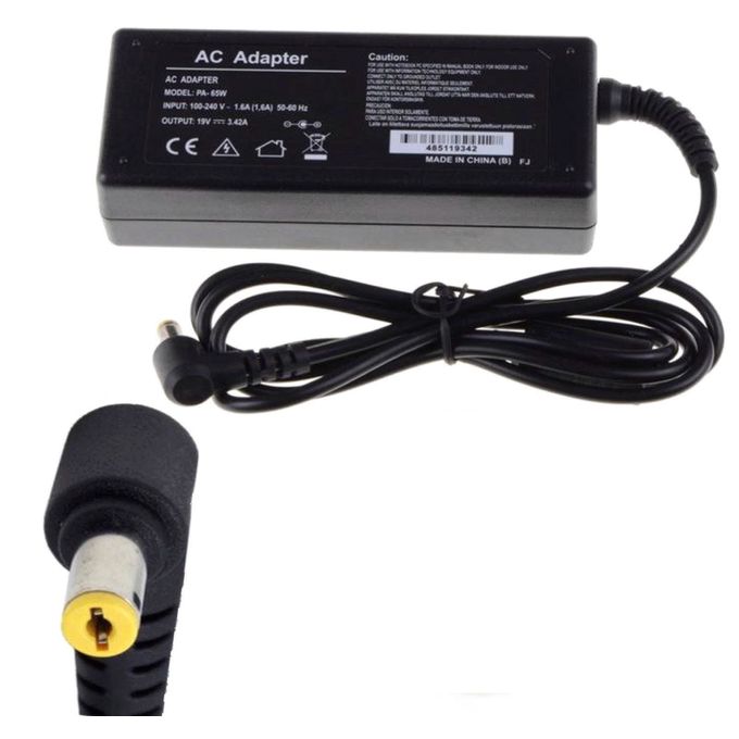 Generic Laptop Charger - 19V/3.42A - Black For Acer