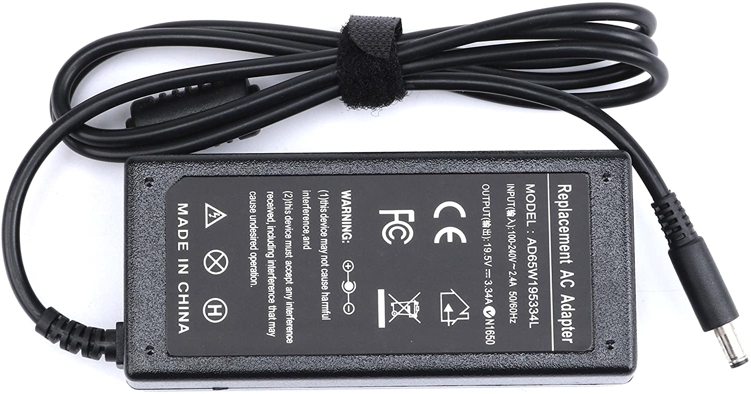 65W Replacement AC adapter for Dell Inspiron 11 (3147),Inspiron 11 (3148),Inspiron 13 (7348) 3.34A