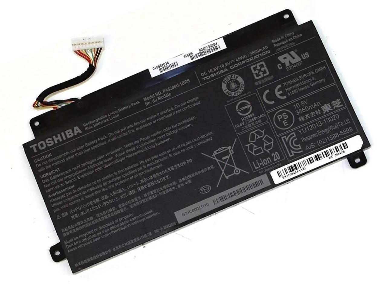 Toshiba PA5208 Internal Battery OEM