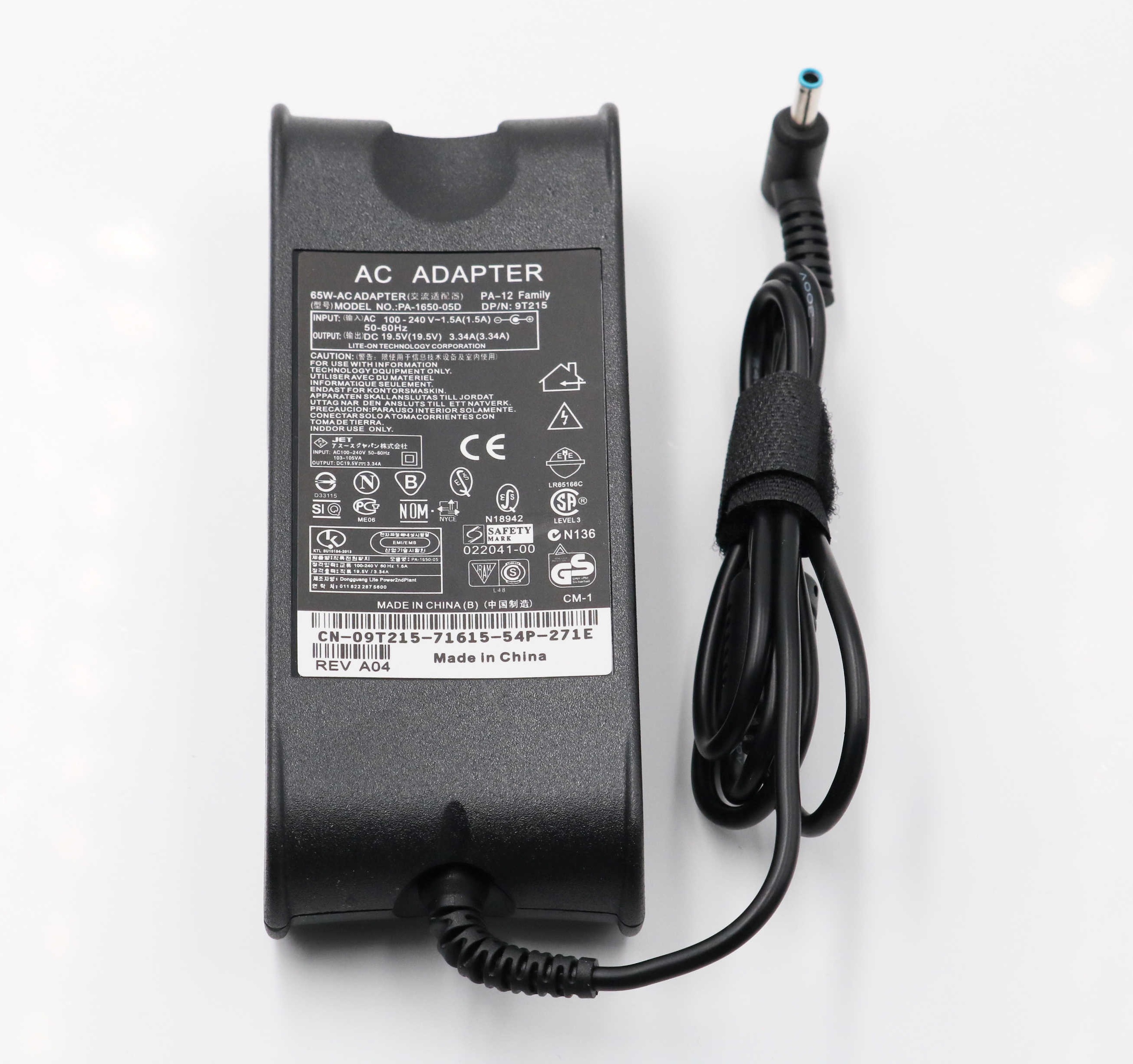 19.5V 3.34A 65W laptop AC power adapter charger for Dell Inspiron 15 3551 3552 3558 5551 5552 5555