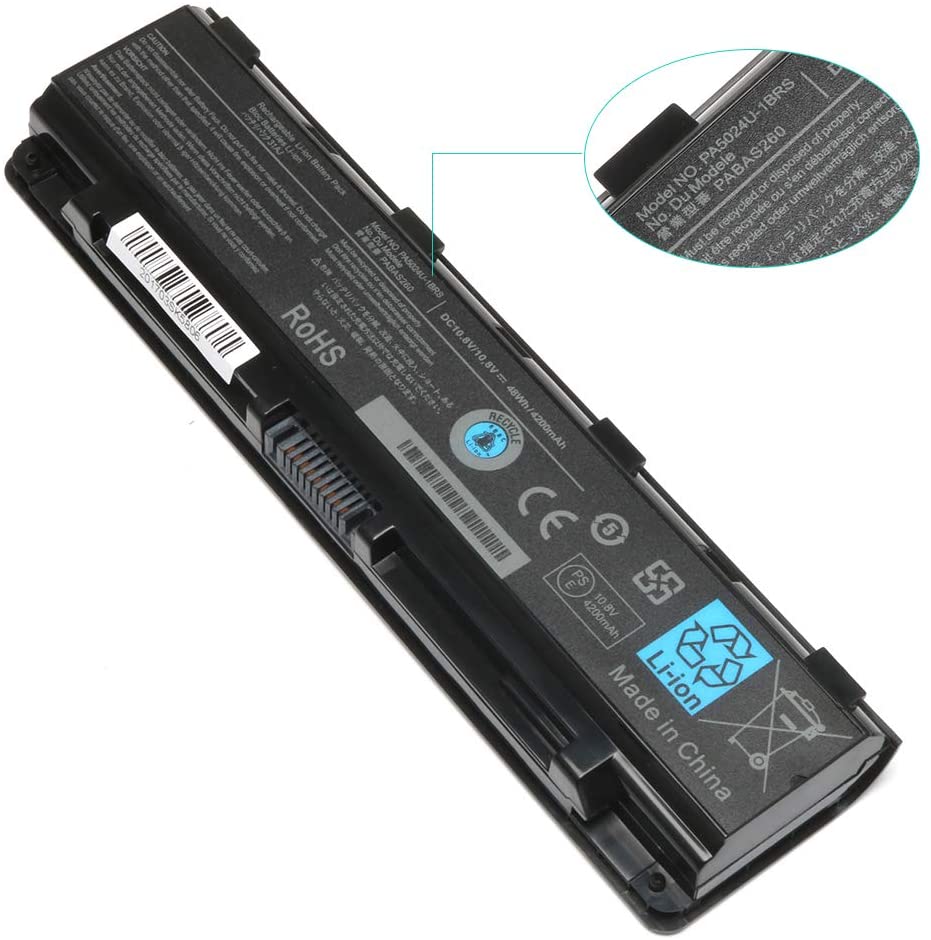 Generic Laptop Battery For Toshiba PA5024U-1BRS PA5109U-1BRS Satellite C850 C800 C855 C870 C875 C50-A