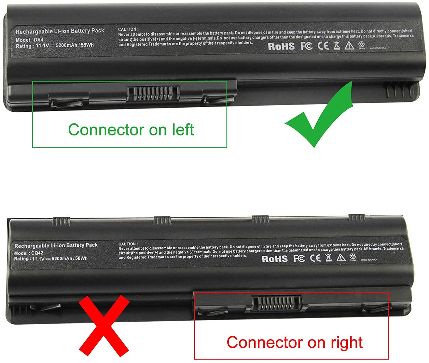 Generic Laptop Battery For HP 484170-001 484170-002 484172-001 485041-001 485041-002