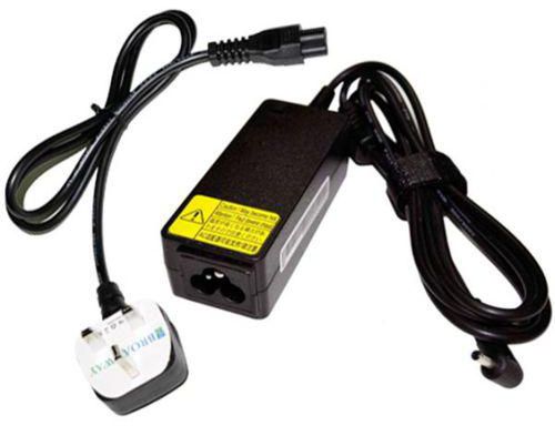 Generic Laptop Charger Adapter - 40W 19V 2.1A 5.5x3.0 mm Port - For Samsung Laptop (Black)