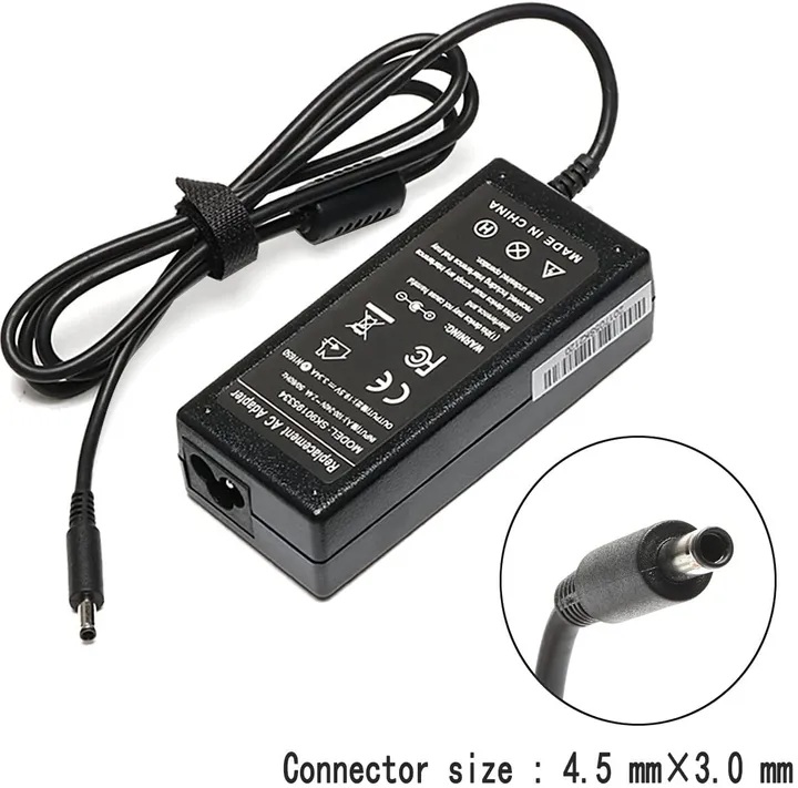 Generic  19.5V 3.34A 65W Laptop Adapter Charger For Dell Vostro 14 3458 3459 5459 5468