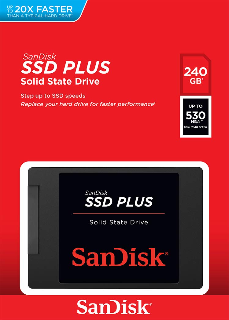 240GB SanDisk SDSSDA-240G-G26 SSD PLUS Solid State Disk Solid Drive high speed Hard Drive Pouches