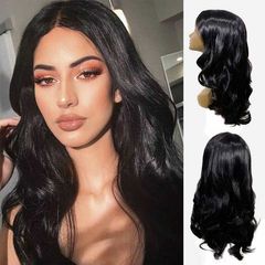 Fast Delivery 1-5workdays Women Gift Women Long Curly Hair Weave Black Body Wave Wigs christmas gift girl's gift Black normal