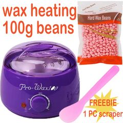 hair removal wax melting machine depilatory wax heater hot wax pot wax beans heater purple FREE SIZE
