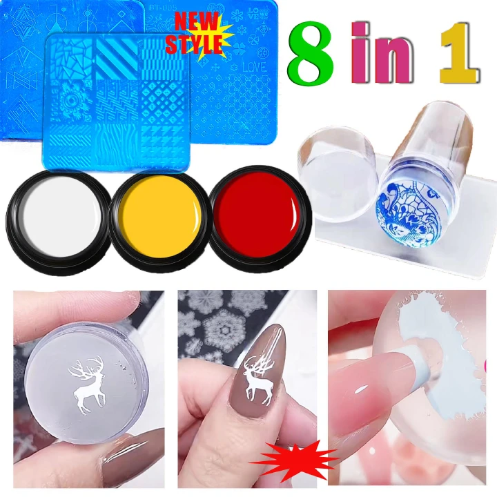 Nail Stamping Plates /Silicone Nail Stamper/ Multiple Nail Art Pattern /UV printing nail gel polish /embossed steel plate  seal nail painting   Art Nail Tools  for nail dryer