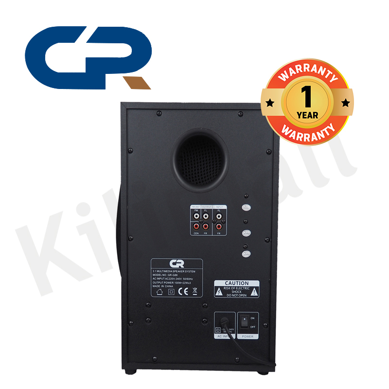 GR High Quality G88 3.1 ch Woofer Bluetooth Multimedia Speaker System